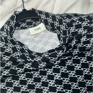 Fendi karligraphy  logo Top